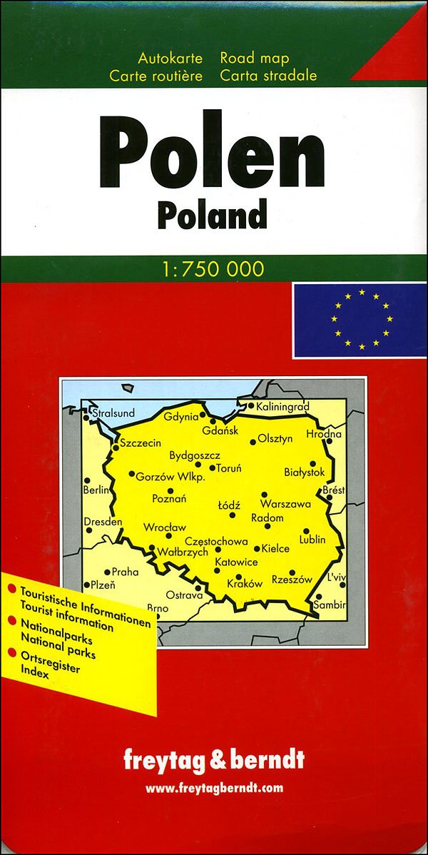 Polonia 1:750.000. Carta Stradale. Ediz. Multilingue Leisure, Home & Garden