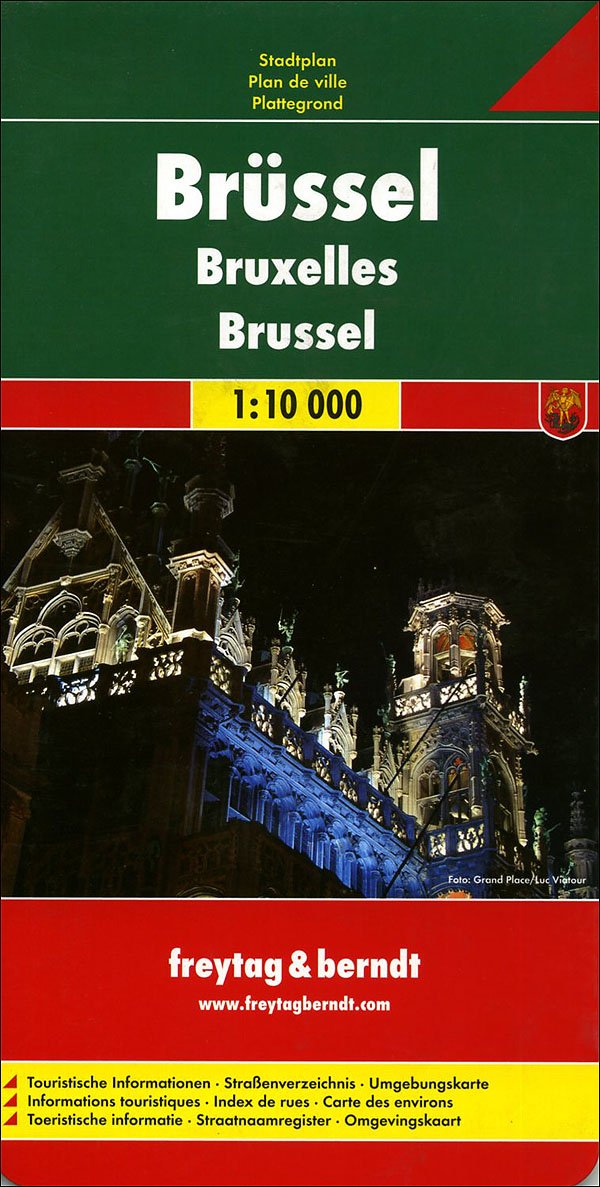 Bruxelles 1:10.000. Pianta della città. Ediz. multilingue (Atlanti e piante di città) Leisure, Home & Garden