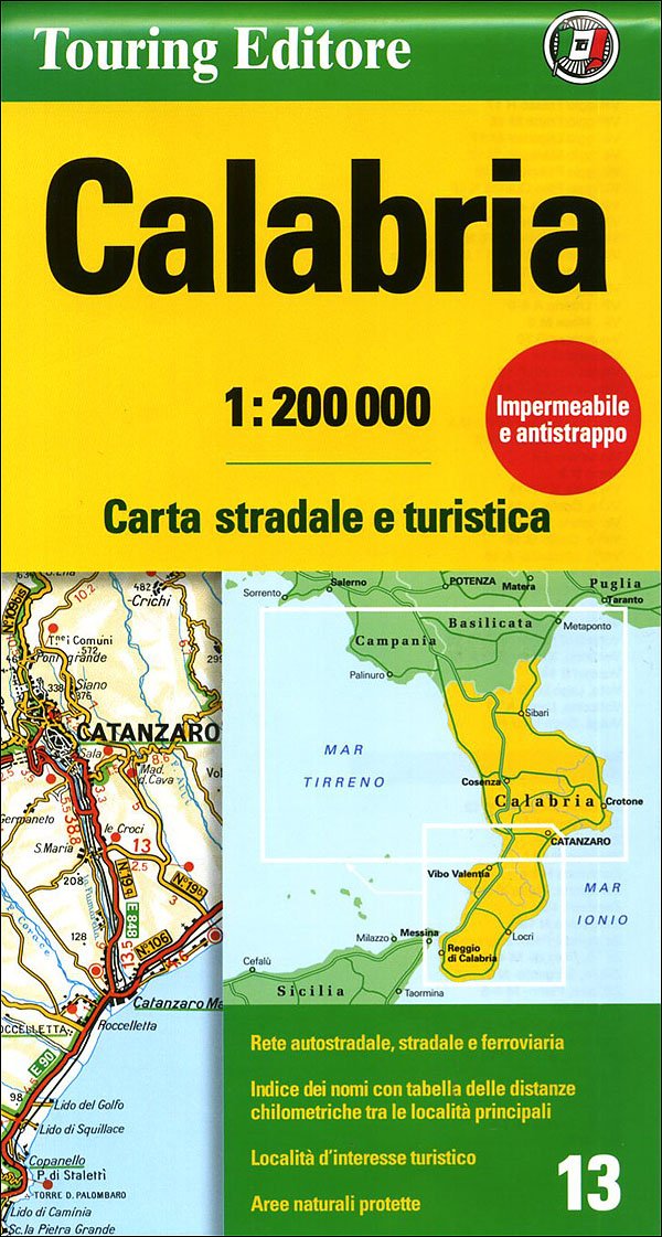 Calabria: TCI.R13 (Regional Road Map) Leisure, Home & Garden