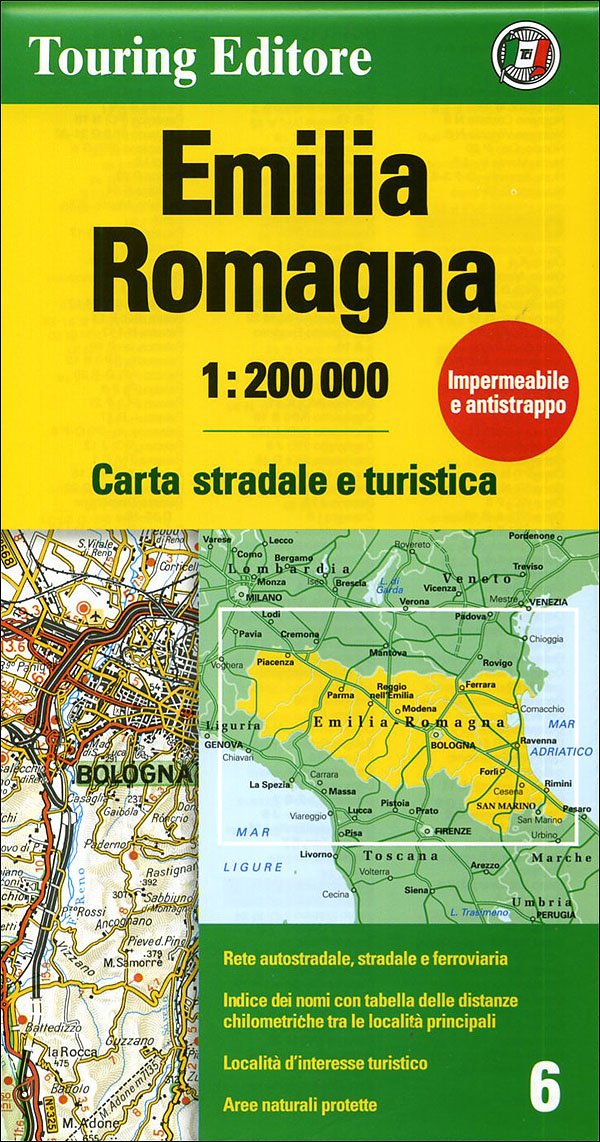 Emilia/Romagna: TCI.R06 (Regional Road Map) Leisure, Home & Garden Books