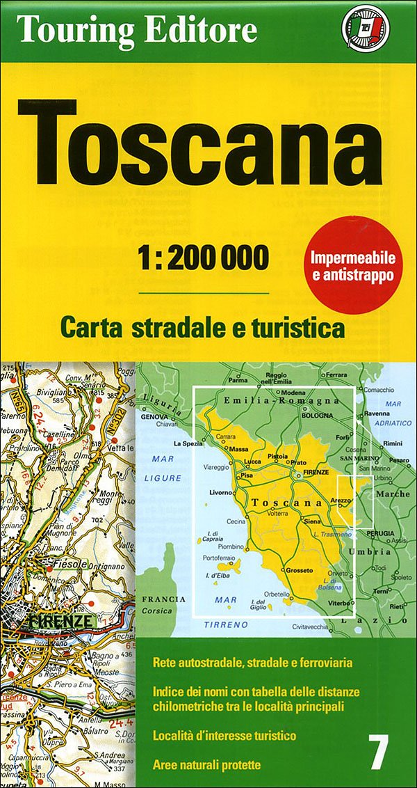 Toscana: TCI.R07 (Regional Road Map) Leisure, Home & Garden