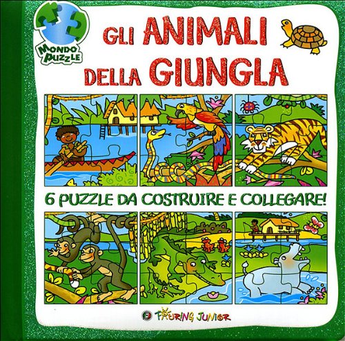 Gli animali della giungla. Libro puzzle book