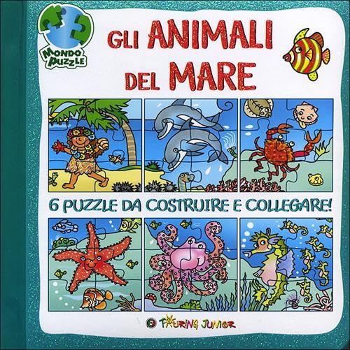 Gli animali del mare. Libro puzzle book