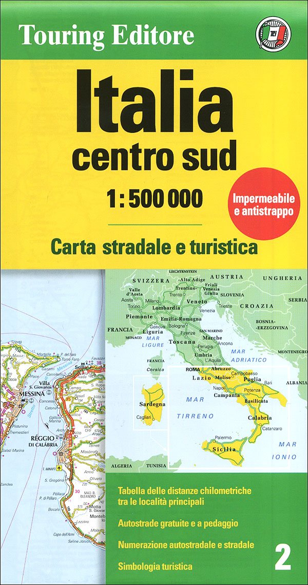 Italia centro sud 1:500.000. Carta stradale e turistica (Carte d'Italia 1:500.000) Leisure, Home & Garden