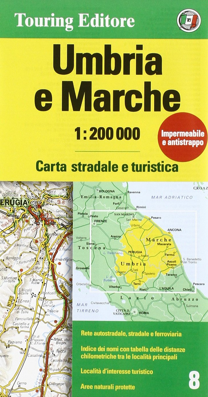 Umbria / Marche 8 tci (r) (2014) (Carte regionali 1:200.000) Leisure, Home & Garden