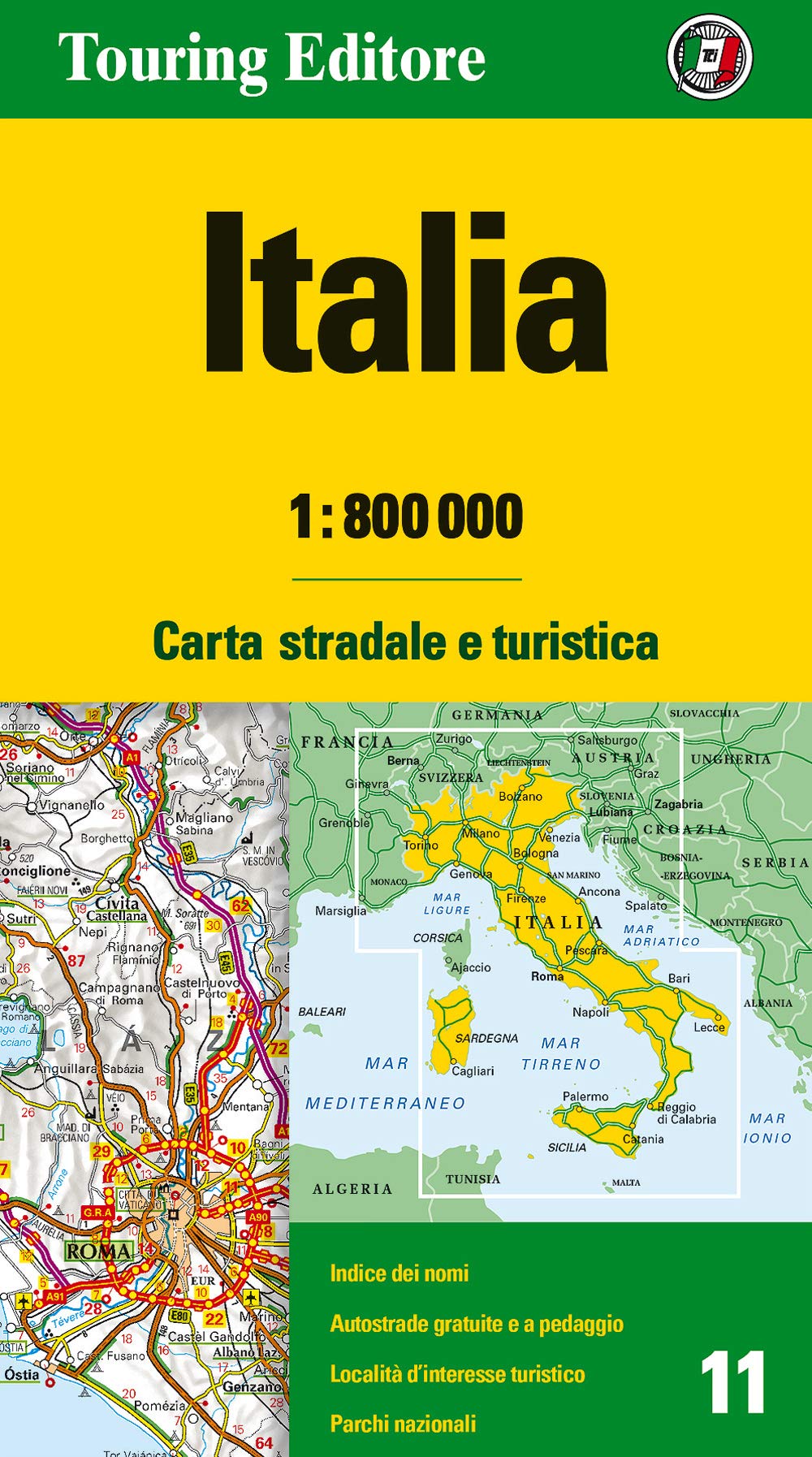 Italy (2015) (Carte d'Europa 1:800.000) Leisure, Home & Garden