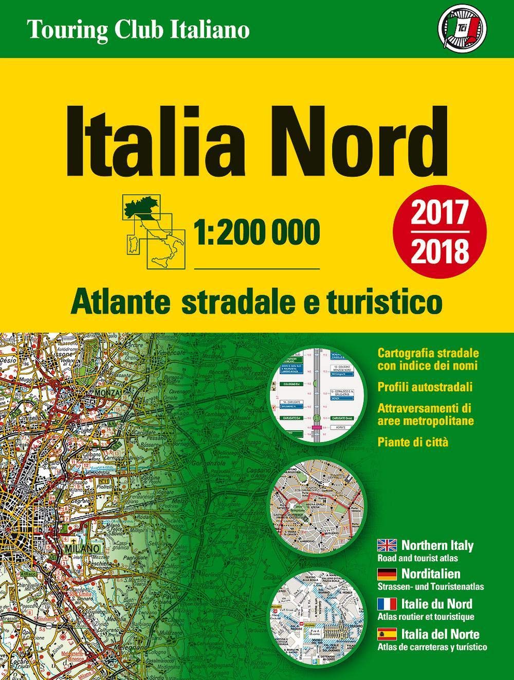 Atlante stradale Italia Nord 1:200.000 Leisure, Home & Garden