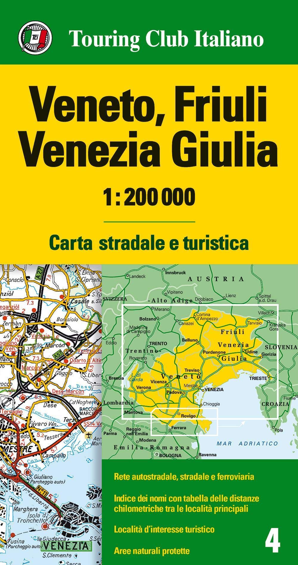 Veneto / Friuli Venice / Giulia 4: TCI.R04 (Carta stradale e turistica, Band 4) Leisure, Home & Garden