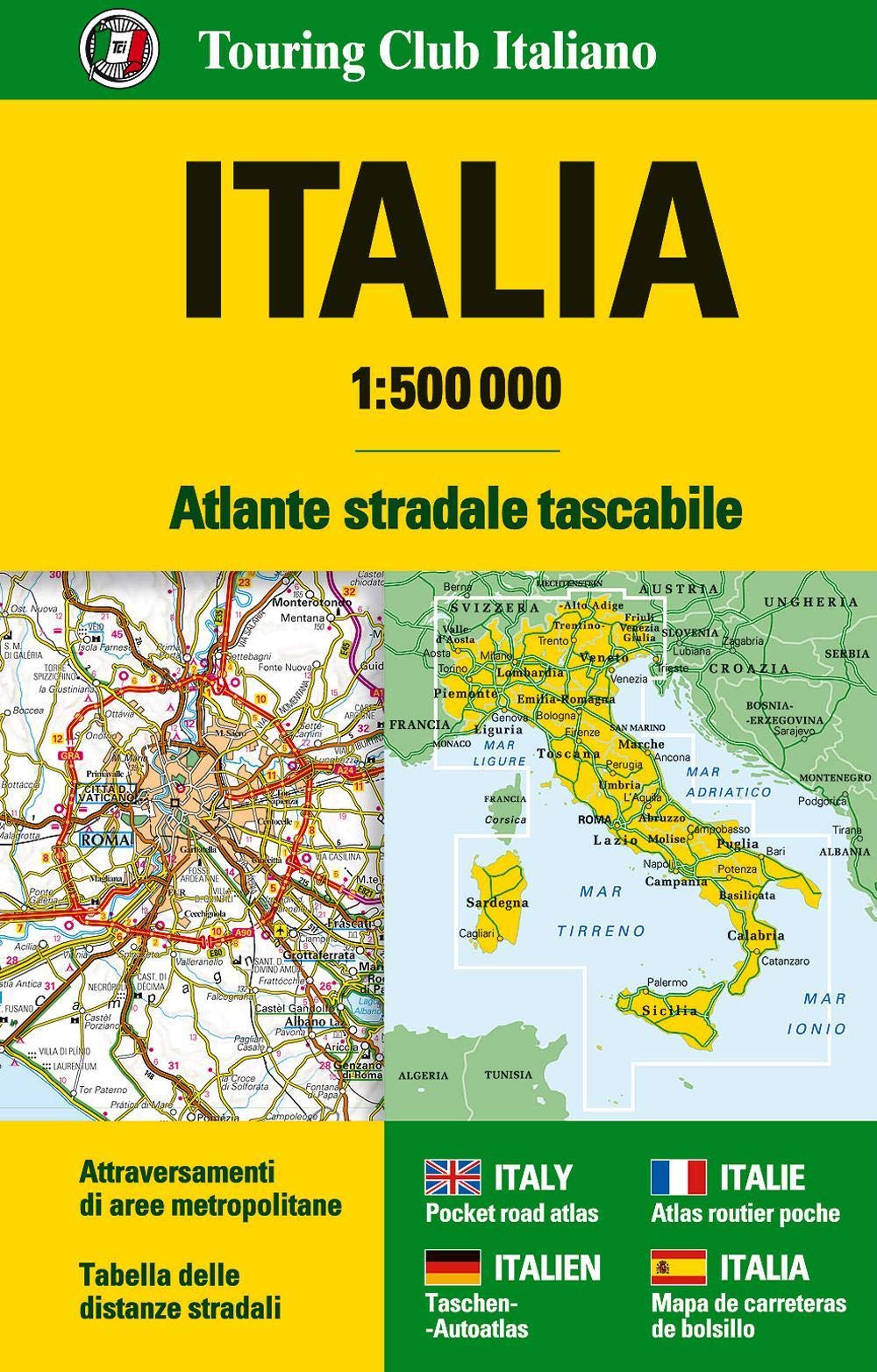 Italia Atlante stradale tascabile 1:500.0000 book