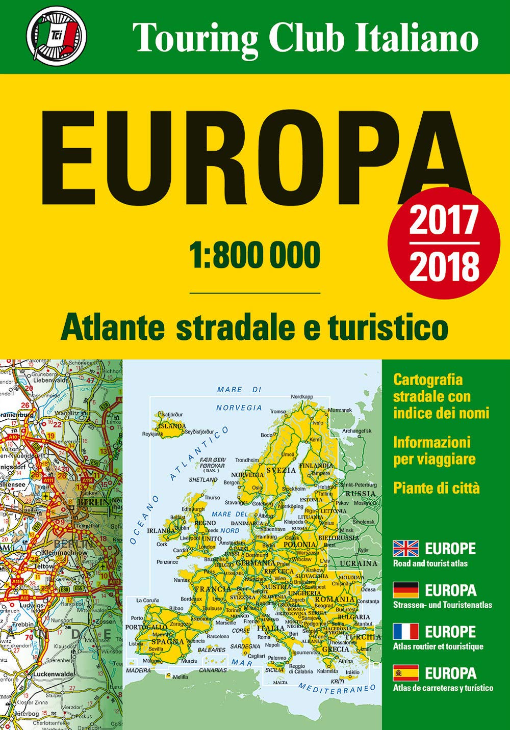Europa. Atlante stradale e turistico 1:800.000 Leisure, Home & Garden