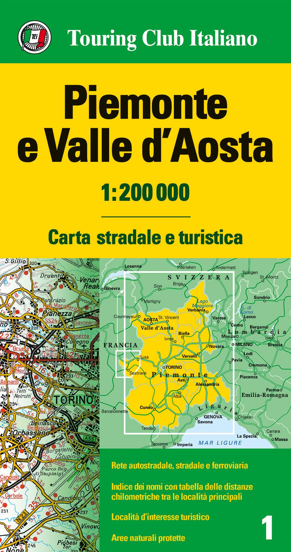 Piemonte e Valle d'Aosta 1:200.000. Carta stradale e turistica Leisure, Home & Garden