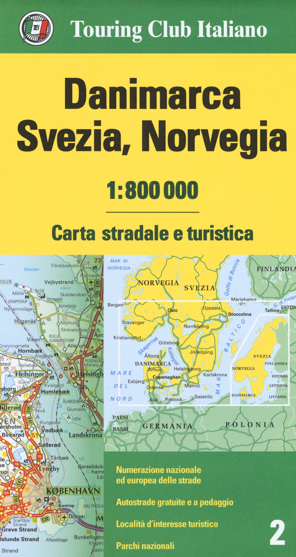 Danimarca, Svezia, Norvegia 1:800.000. Carta stradale e turistica. Ediz. multilingue book
