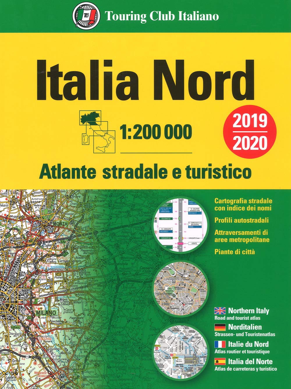 Italy North atlas - atlante stradale Nord Leisure, Home & Garden