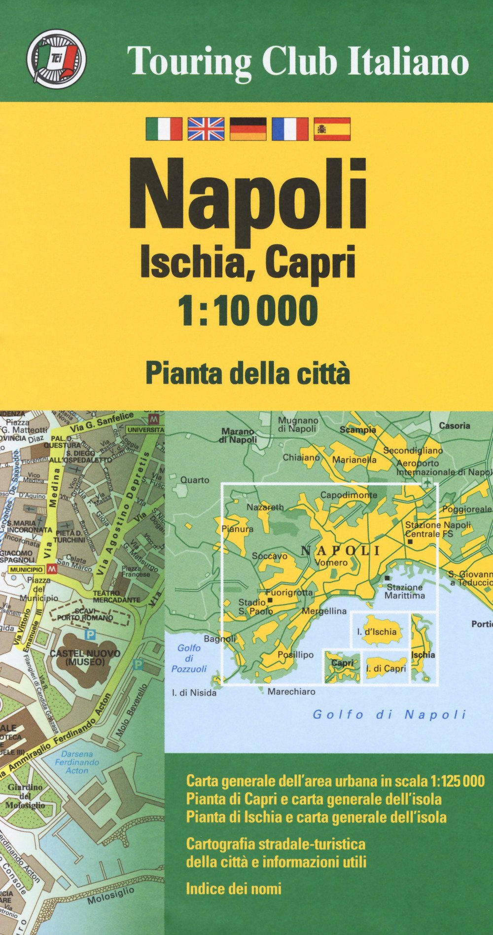 Napoli, Ischia, Capri 1:10.000 (Pianta della città) Leisure, Home & Garden