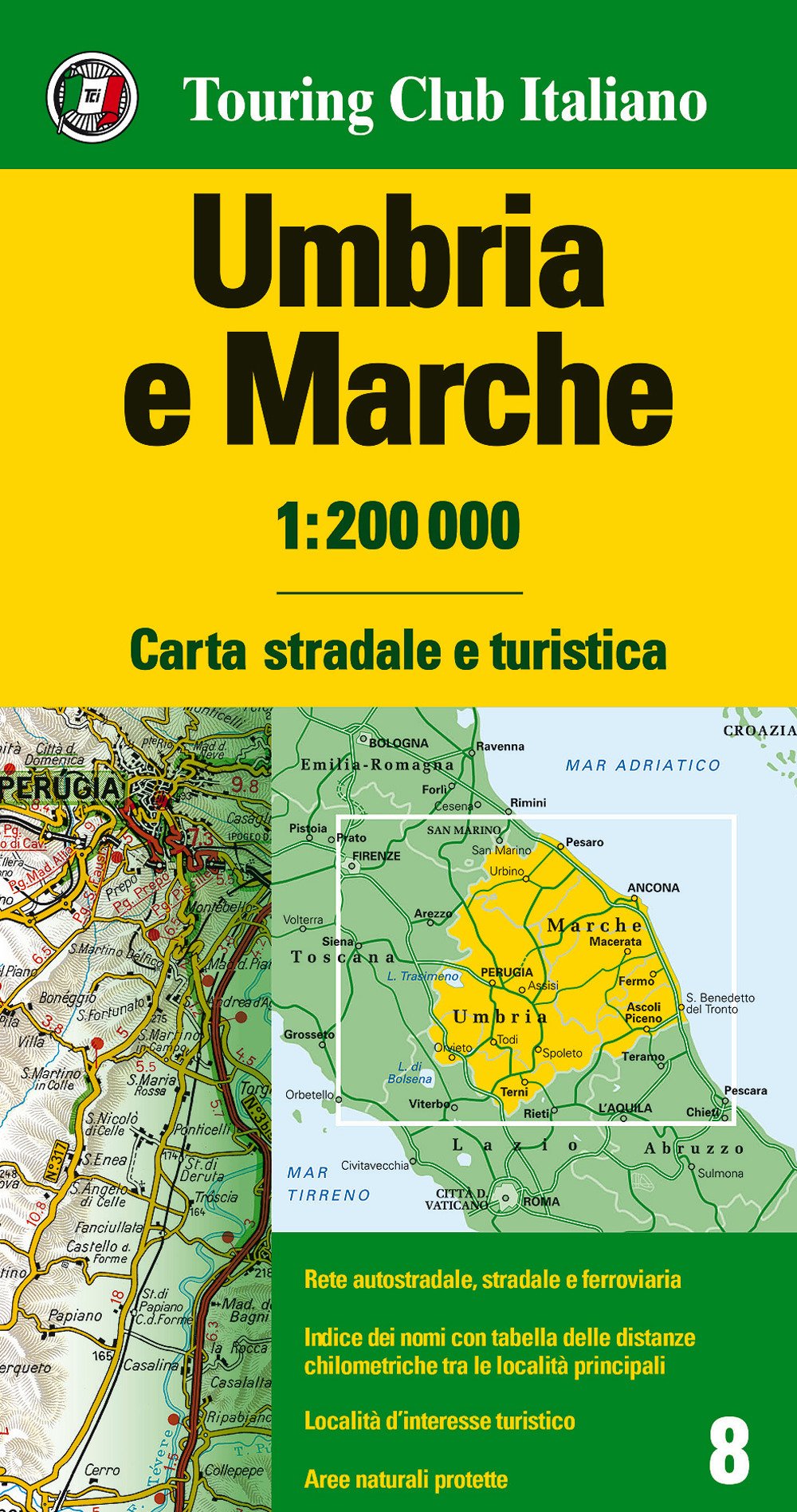 Umbria / Marche (Carta stradale e turistica, Band 8) Leisure, Home & Garden