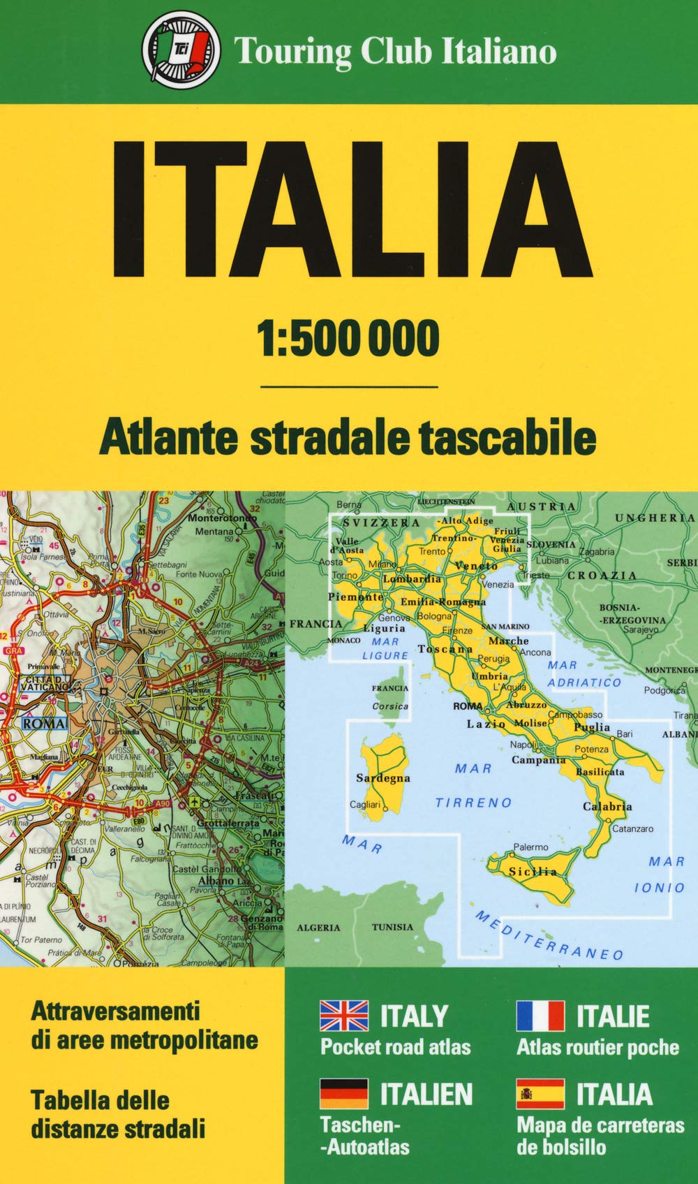 Atlante stradale d'Italia 1:500 000 Leisure, Home & Garden