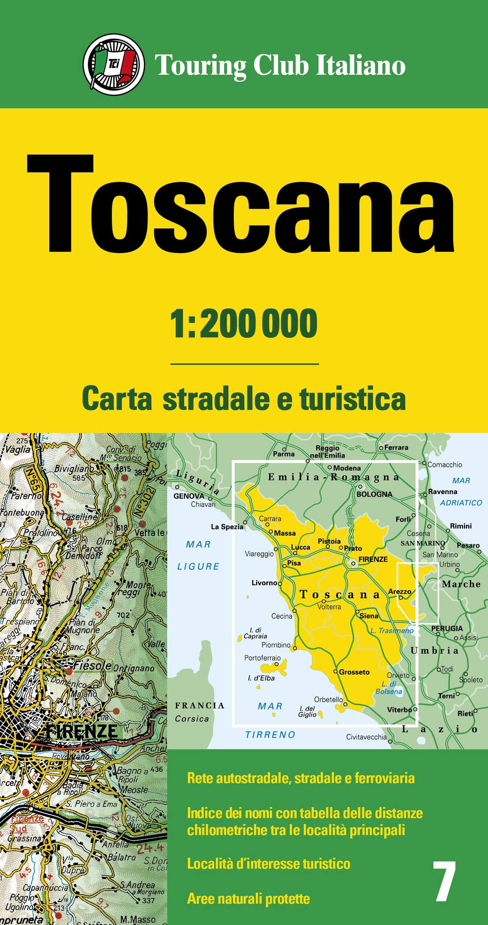 Toscana 1:200.000. Carta stradale e turistica Leisure, Home & Garden