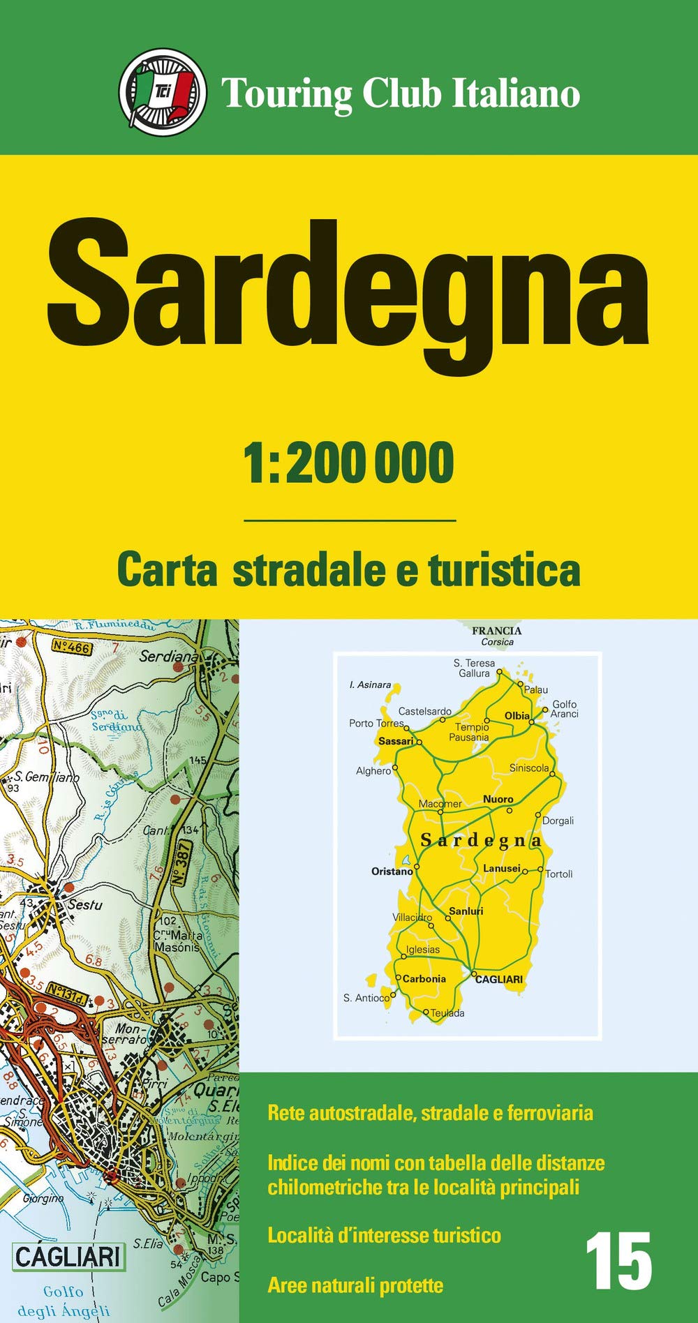 Sardinia (15) (Carta stradale e turistica, Band 15) Leisure, Home & Garden
