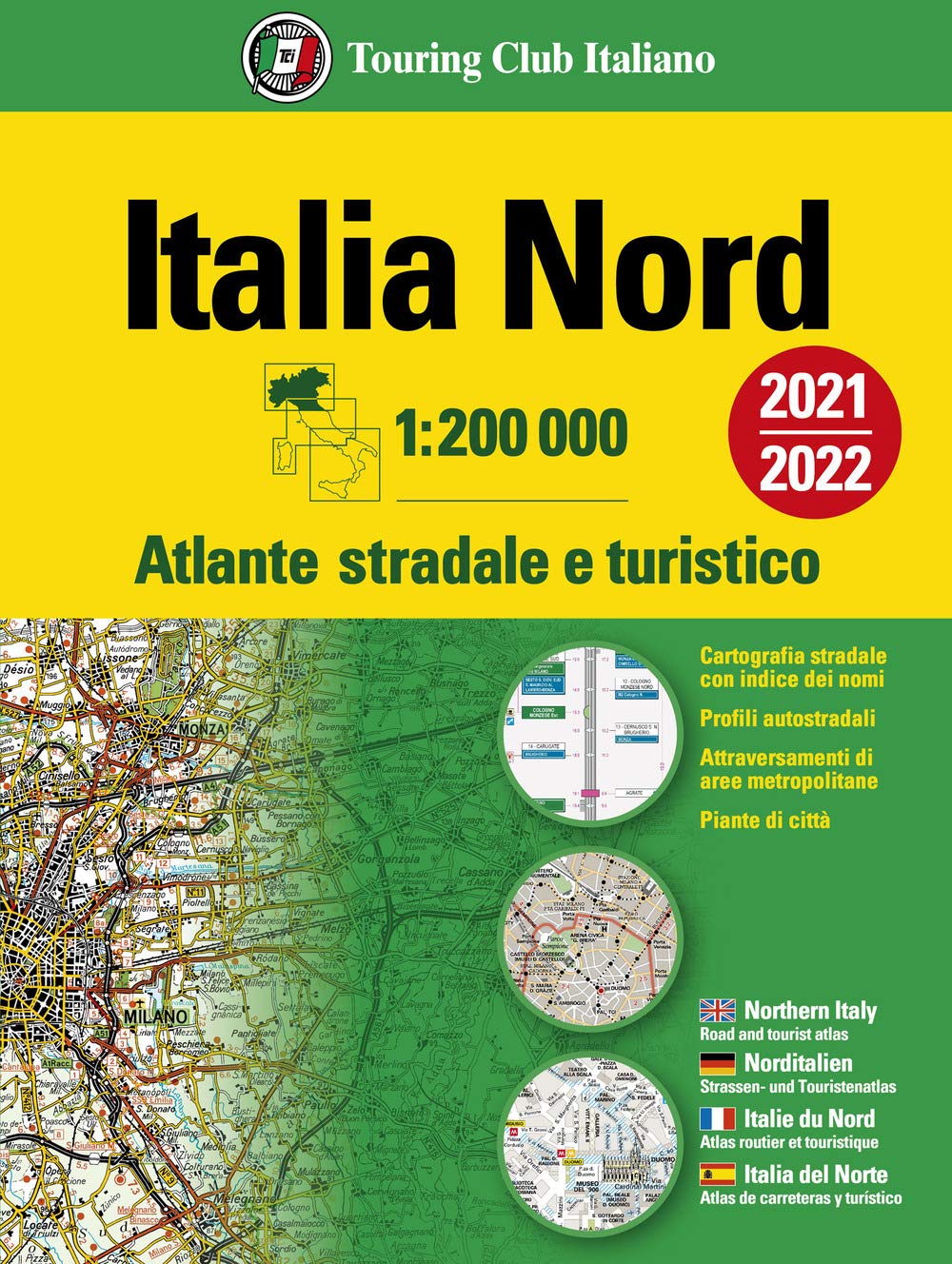 Italy North atlas - atlante stradale Nord Leisure, Home & Garden