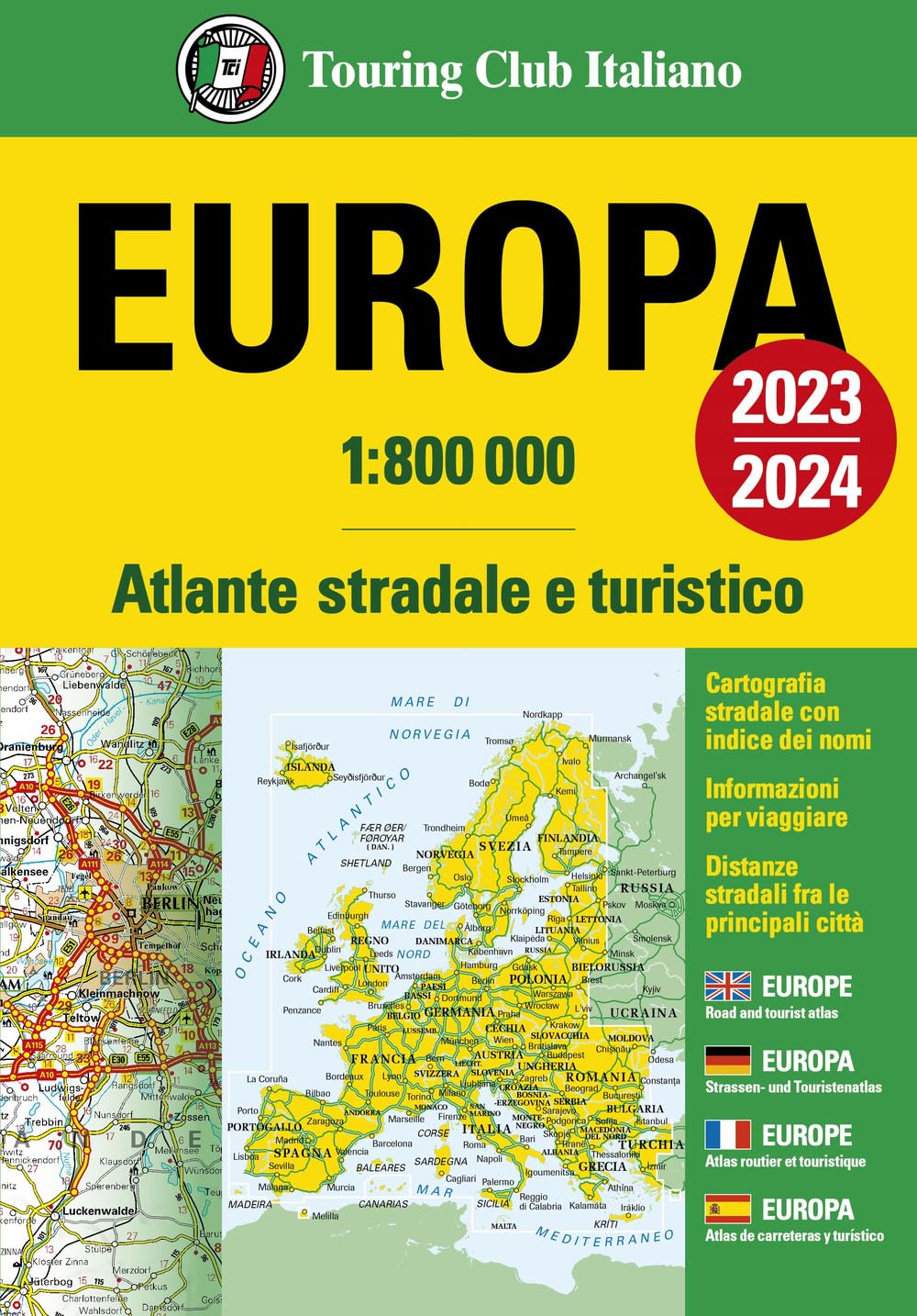 Europa. Atlante stradale e turistico 1:800.000 Leisure, Home & Garden
