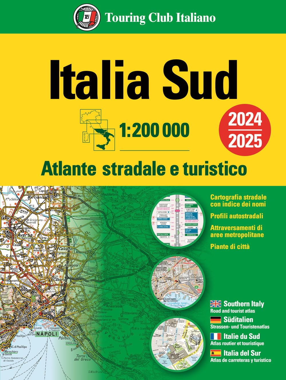 Italy South atlas - atlante stradale Sud 2024/2025 book