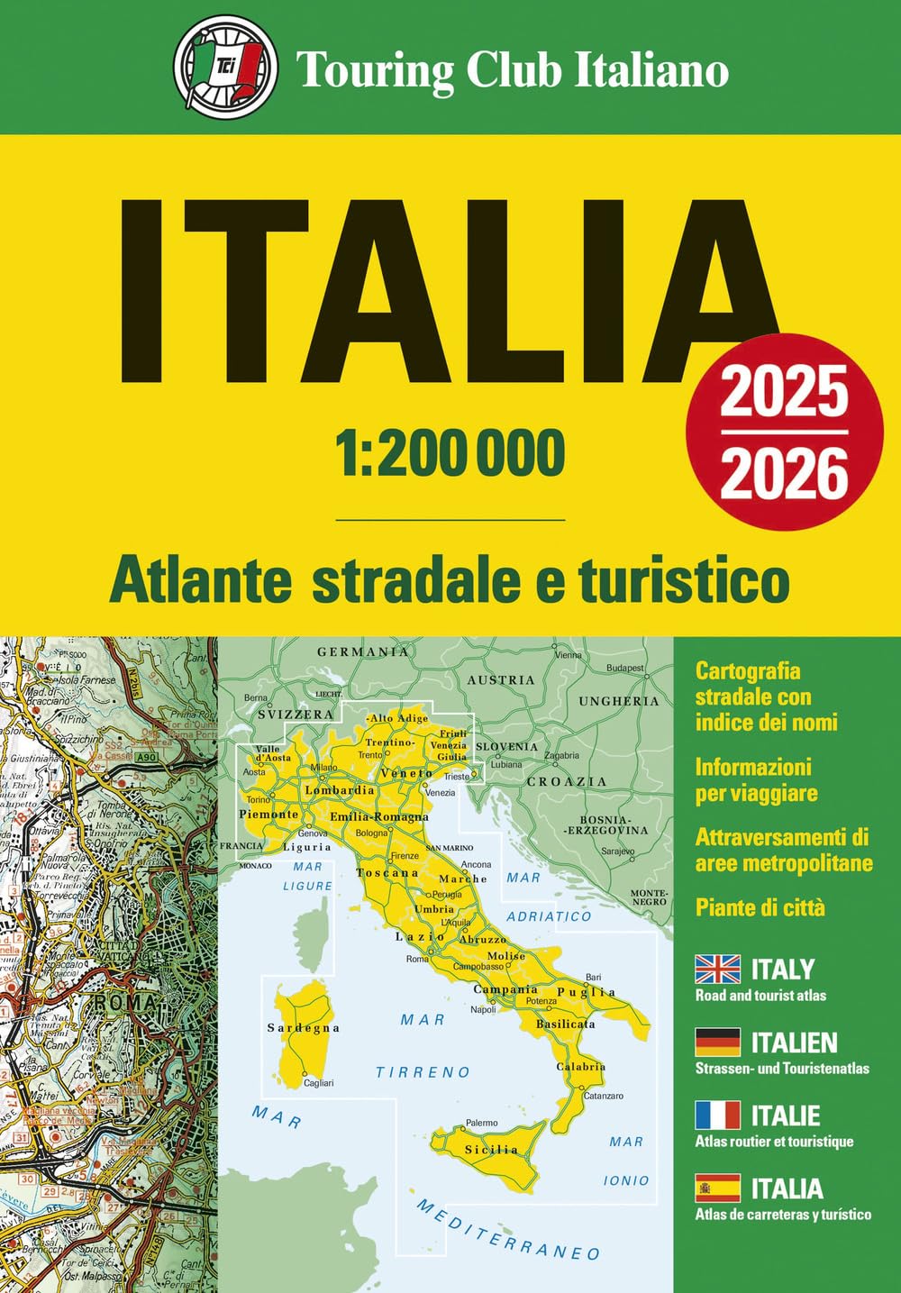 Italia. Atlante stradale e turistico 1:200.000 Leisure, Home & Garden