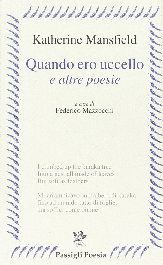 «Quando ero uccello» e altre poesie. Testo inglese a frone book
