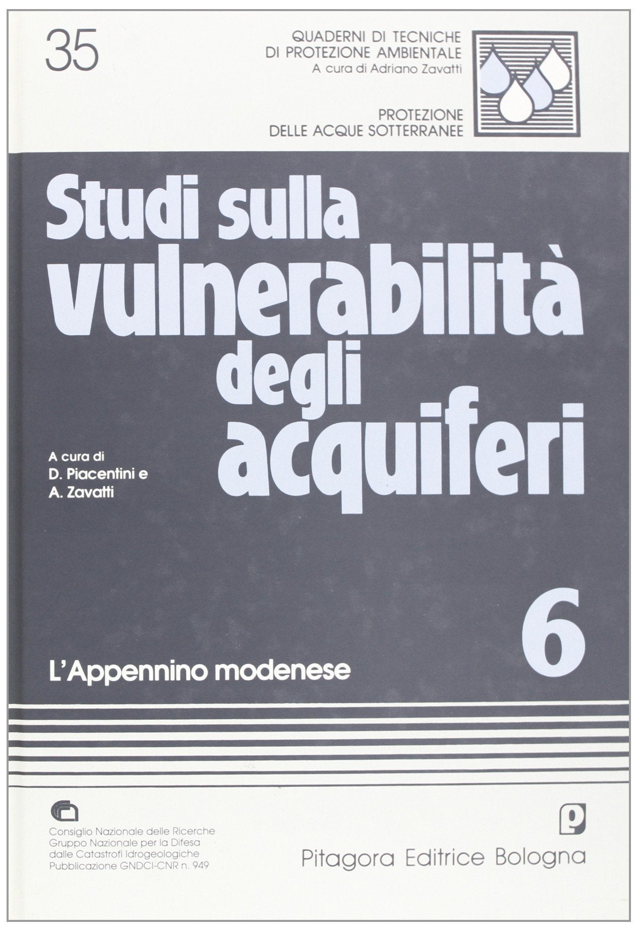 Studi sulla vulnerabilità degli acquiferi. L'appennino modenese (Vol. 6) (Quaderni di tecniche di protez. ambient.) Mathematics