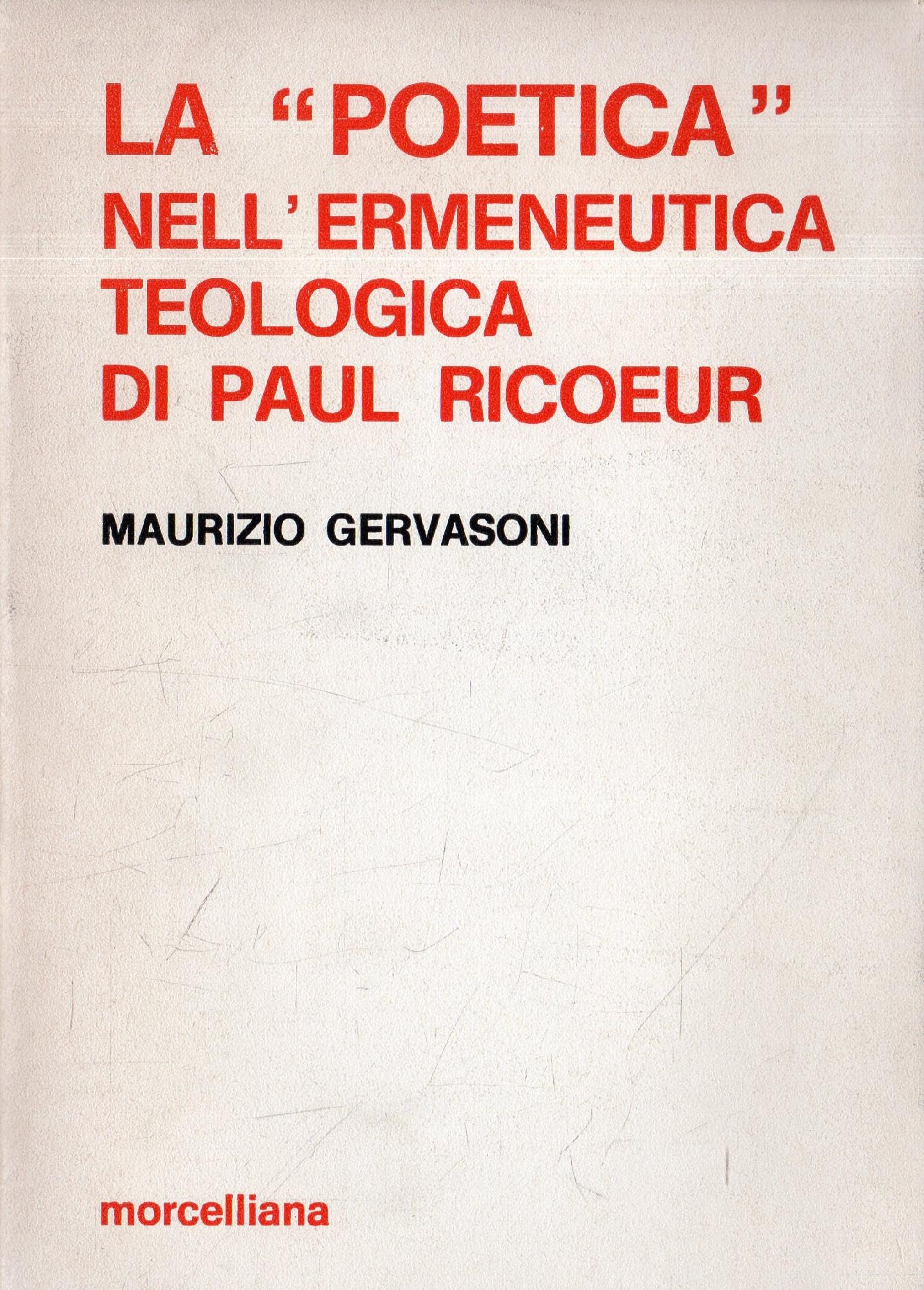 La poetica nell'ermeneutica teologica di Paul Ricoeur Philosophy
