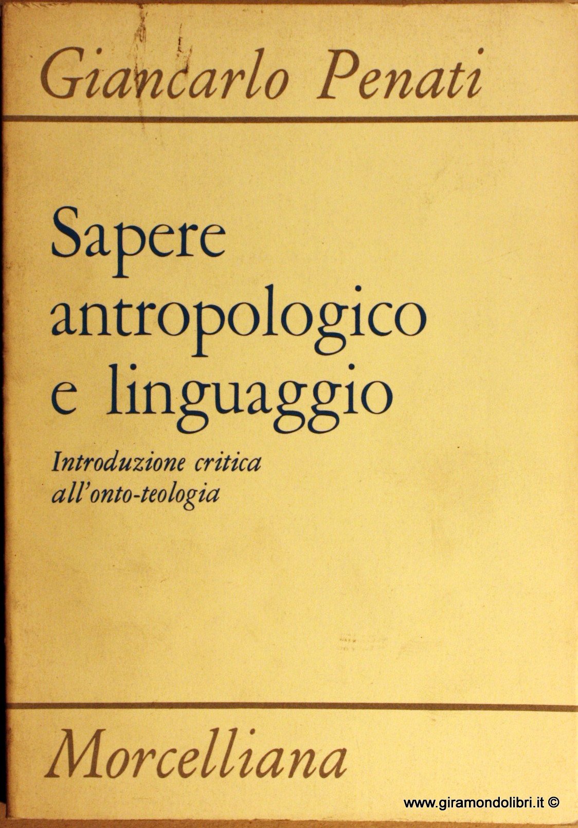 Sapere antropologico e linguaggio (Filosofia) Social Sciences