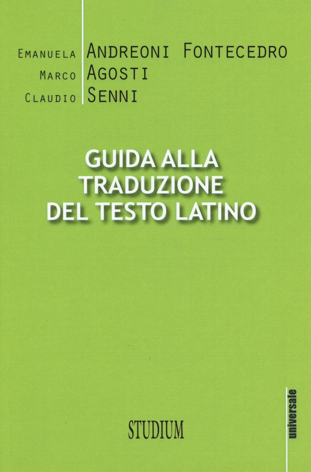 Guida alla traduzione del testo latino book