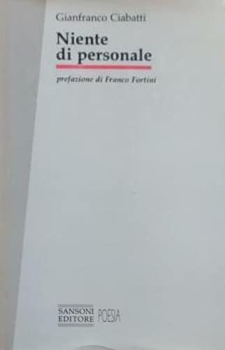 Niente di personale (Il filo rosso) Contemporary literature