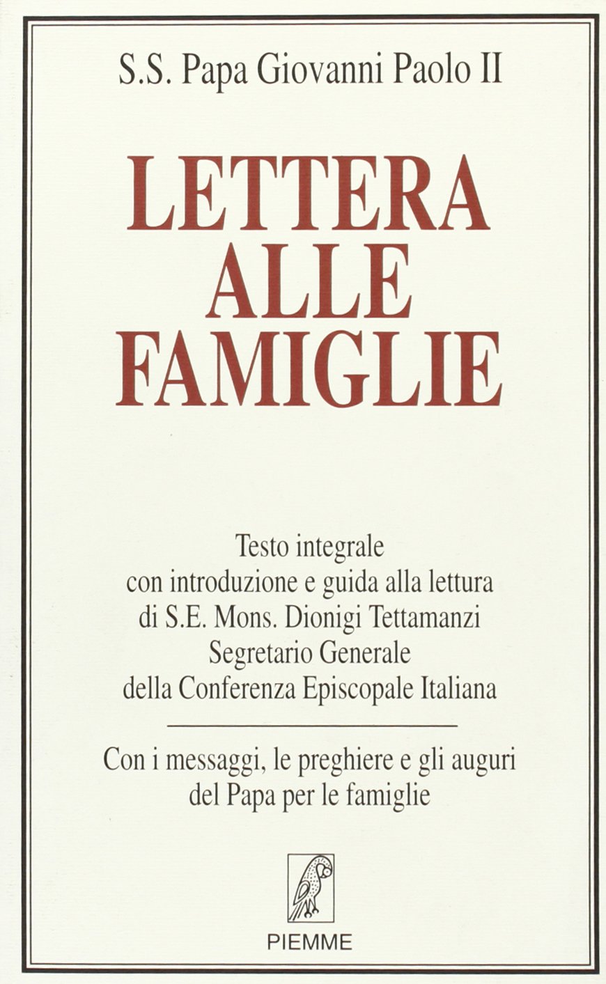 Lettera alle famiglie book