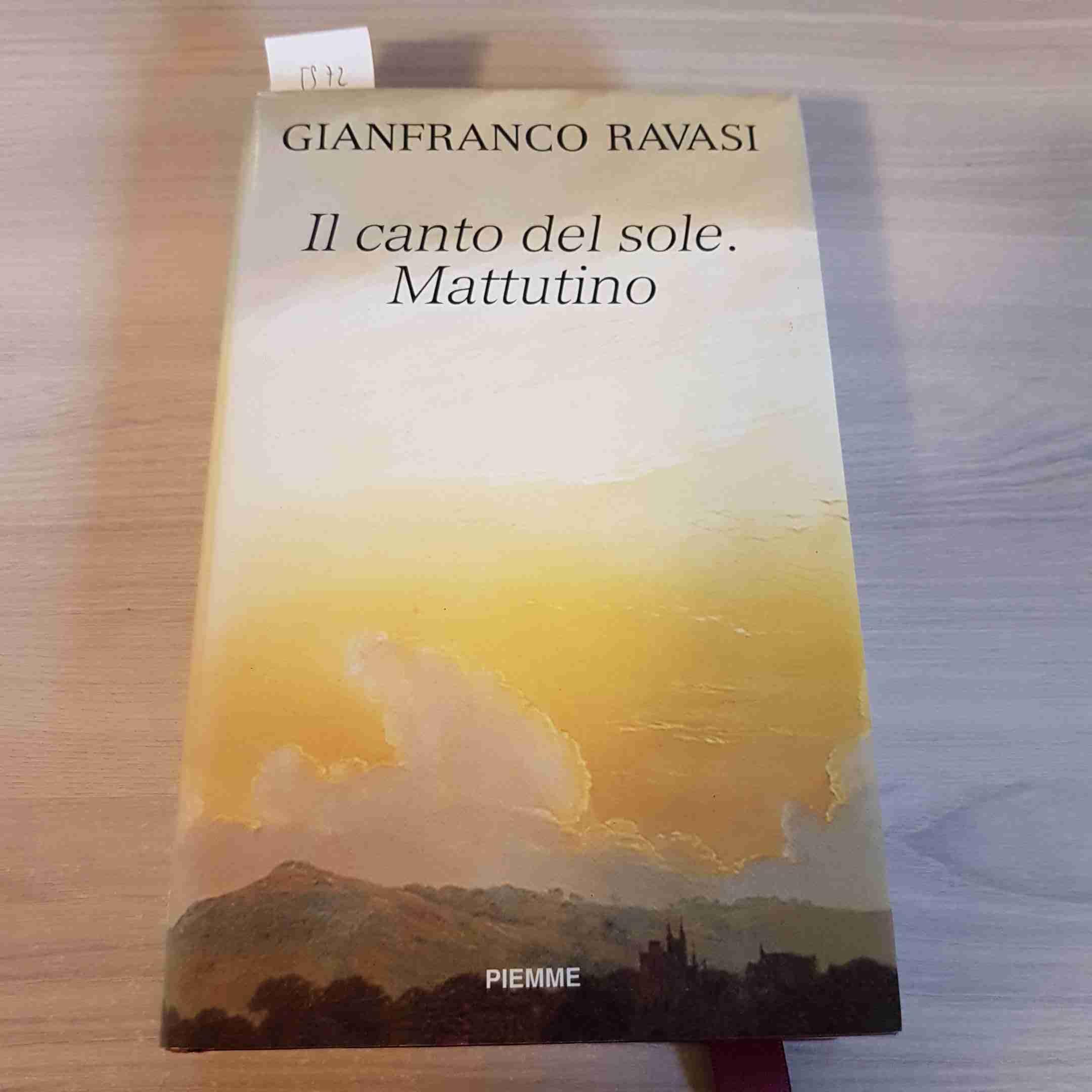 Canto Del Sole. Mattutino (Il) cd