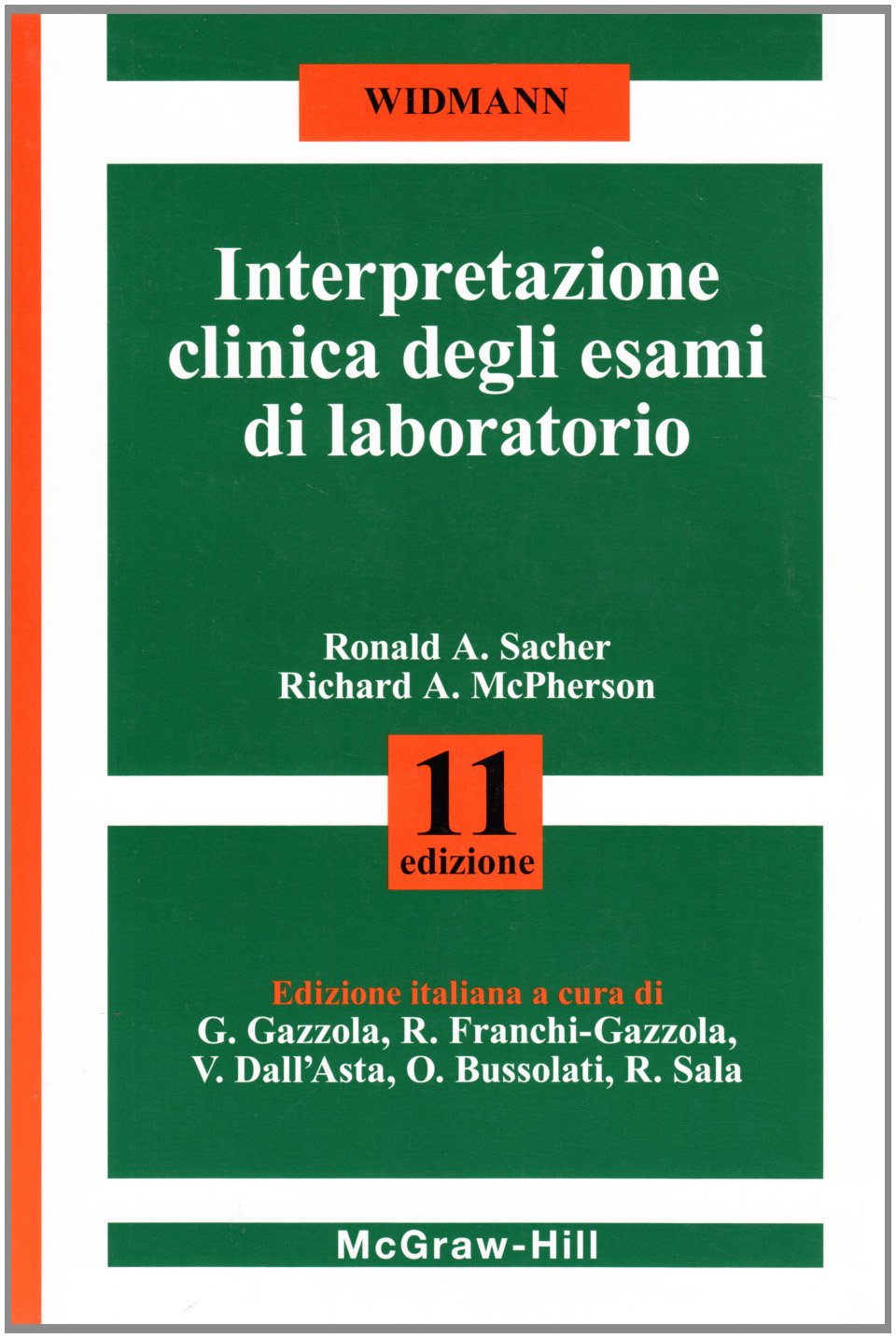 Widmann. Interpretazione clinica degli esami di laboratorio book