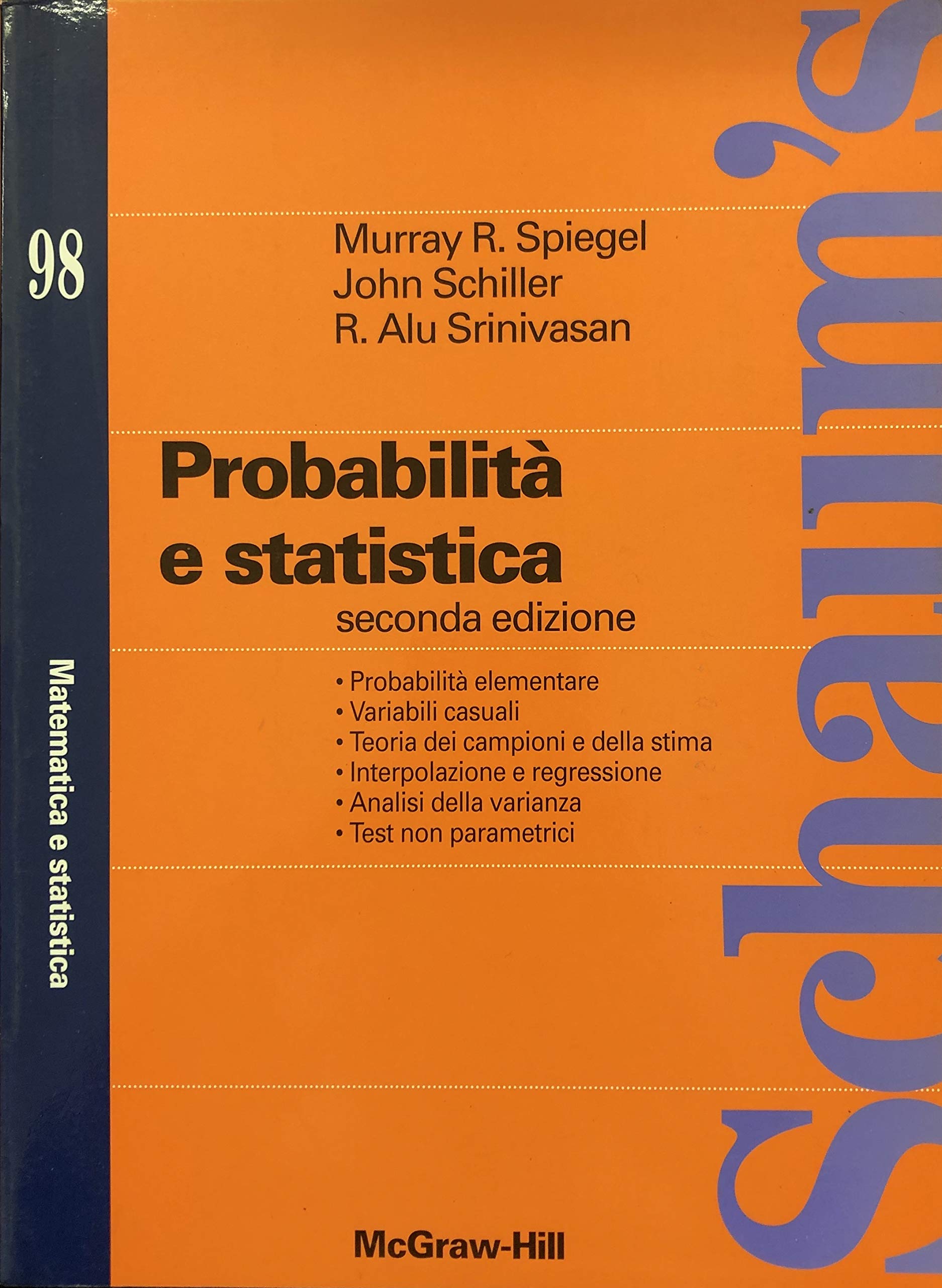 Probabilità e statistica (Schaum) Mathematics Books