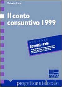 Il conto consuntivo 1999 (Progetto ente locale) Books