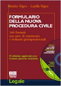 Formulario della nuova procedura civile (Legale) Law
