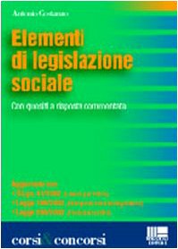 Elementi di legislazione sociale (Corsi & concorsi) Law