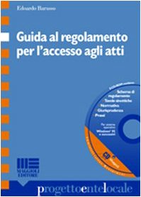 Guida al regolamento per l'accesso agli atti (Progetto ente locale) Law
