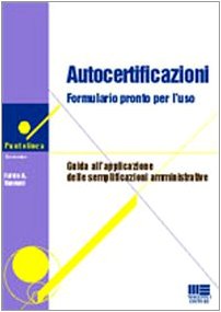 Autocertificazioni (Puntolinea) Books