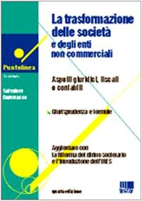 La trasformazione delle società e degli enti non commerciali Law