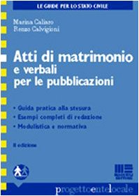 Atti di matrimonio e verbali per le pubblicazioni Law
