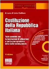 Costituzione della Repubblica Italiana. Con CD-ROM book