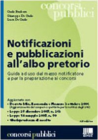 Notificazioni e pubblicazioni all'albo pretorio book