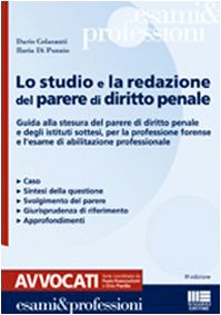 Lo studio e la redazione del parere di diritto penale book