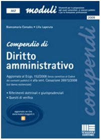 Compendio di diritto amministrativo book