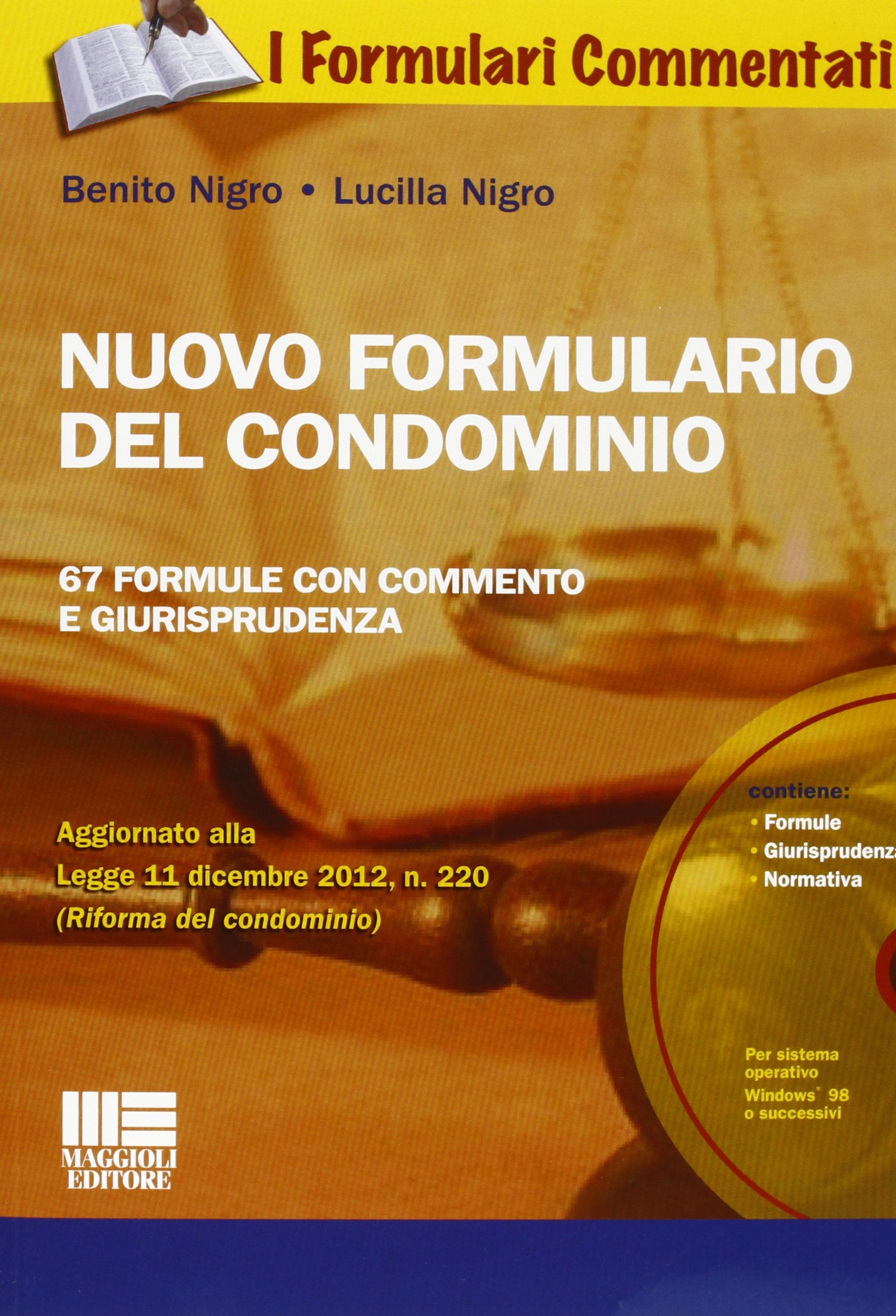 Nuovo formulario del condominio. Con CD-ROM Law