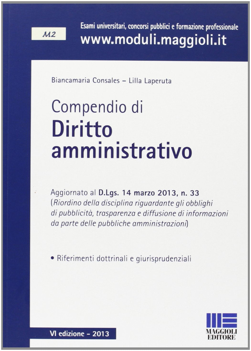 Compendio di diritto amministrativo book