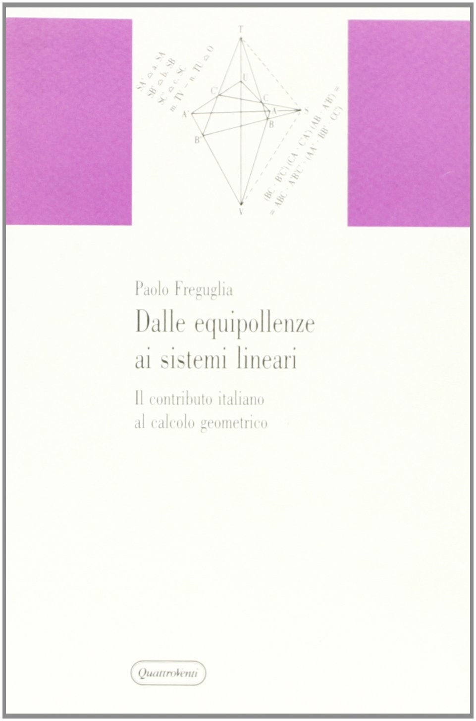 Dalle equipollenze ai sistemi lineari. Il contributo italiano al calcolo geometrico (Materiali) Mathematics